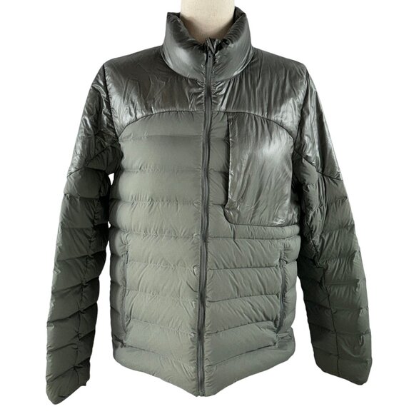Lululemon Navigation Stretch Down Jacket in Gray Sage Size 8 - Picture 3 of 16